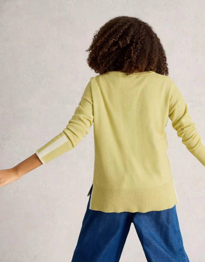 Women's Olive Jumper Light Yellow