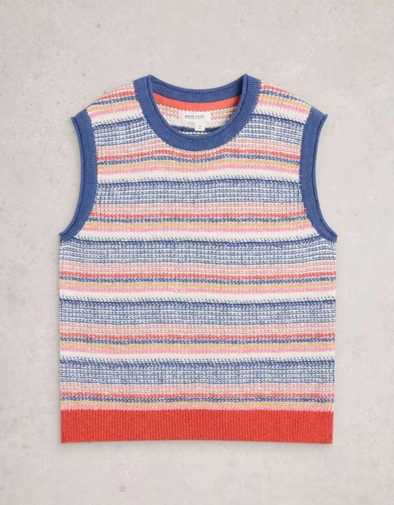 Women's Tara Texture Tank Blue Multi