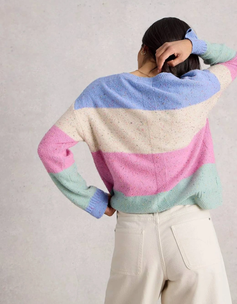 Women's Victoria Stripe Jumper Natural Multi
