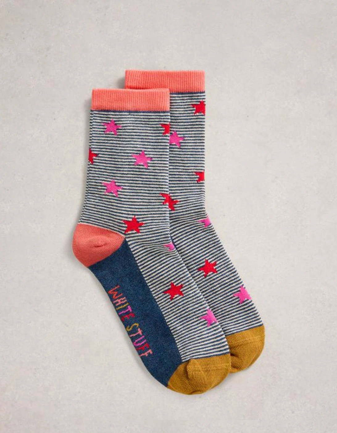 Women's Pattern Ankle Sock Navy Multi, 3 of 2