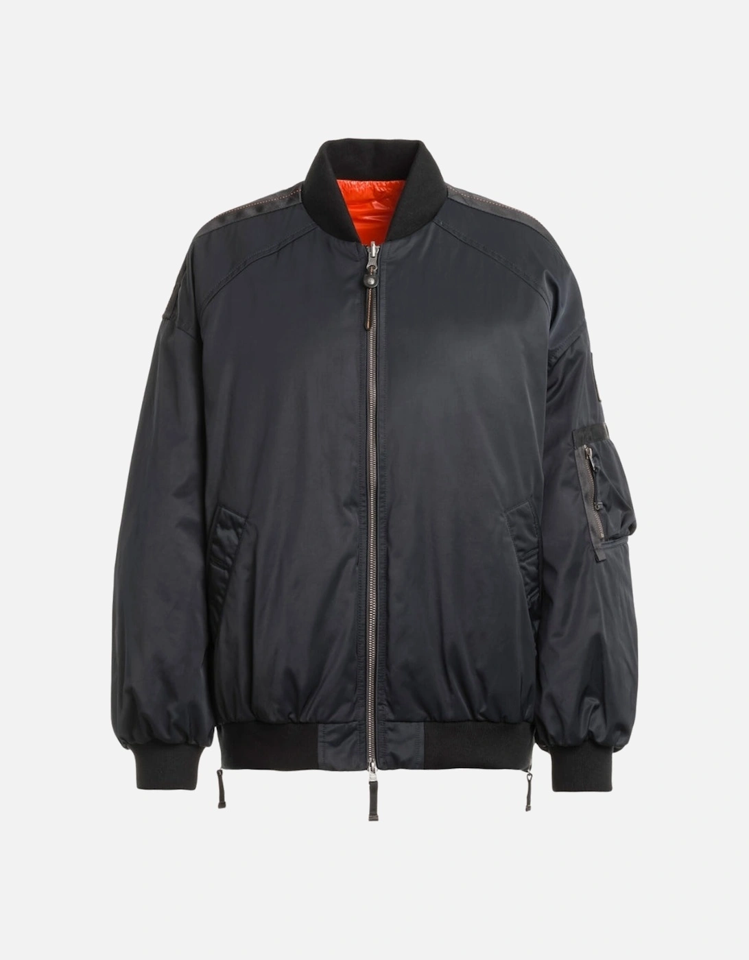 Women's Parajumpers Reversible Black/Carrot Orange Jacket - Size: 10/8