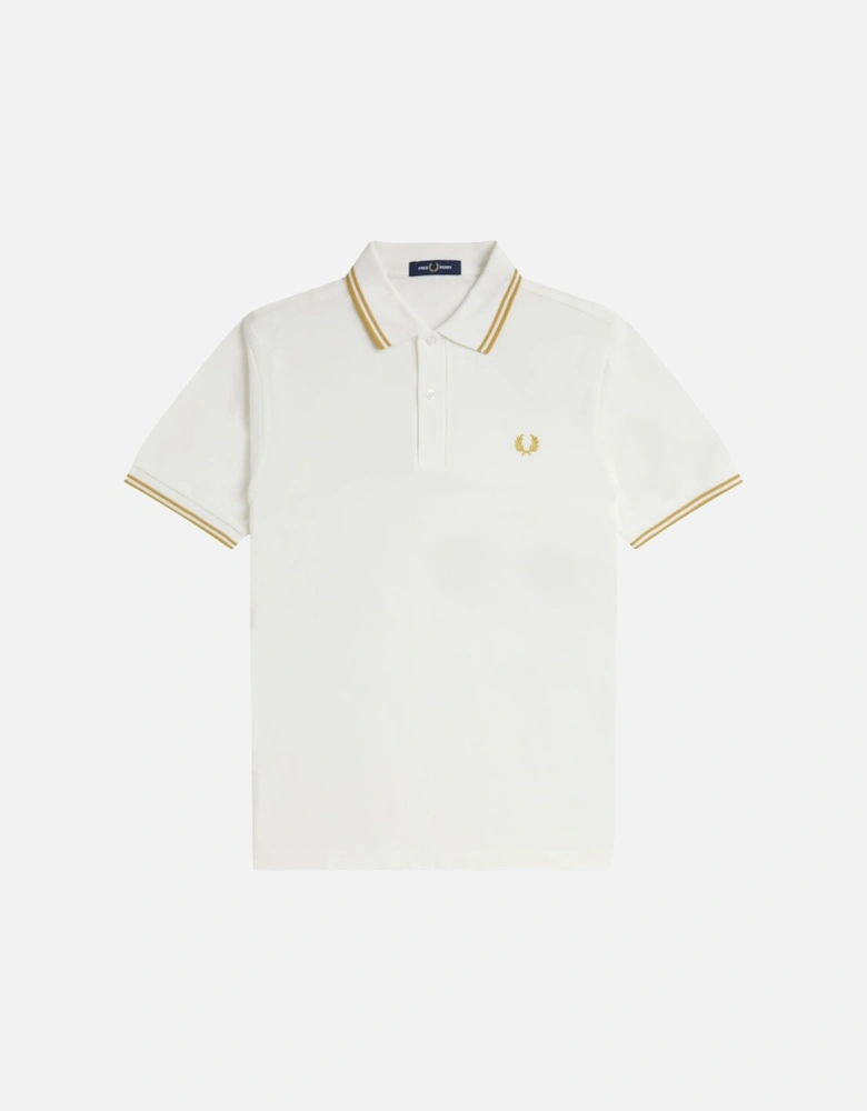 Twin Tipped Polo Shirt Snow White/Honeycomb
