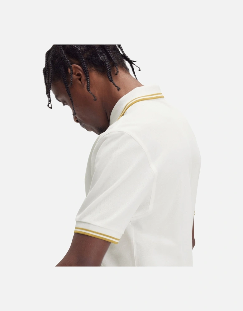Twin Tipped Polo Shirt Snow White/Honeycomb