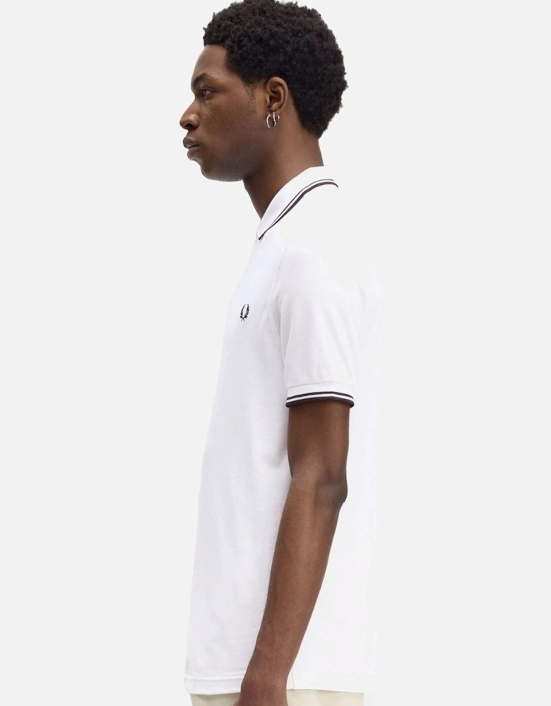 Twin Tipped Polo Shirt White/Black/Black