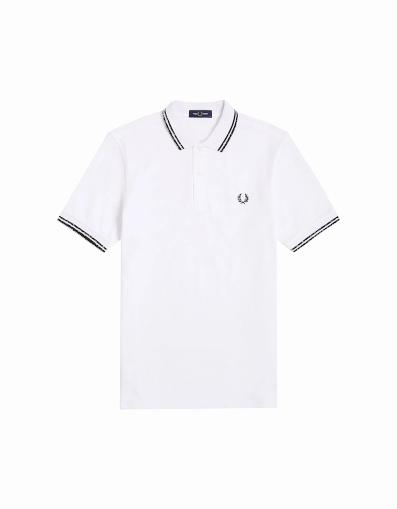 Twin Tipped Polo Shirt White/Black/Black