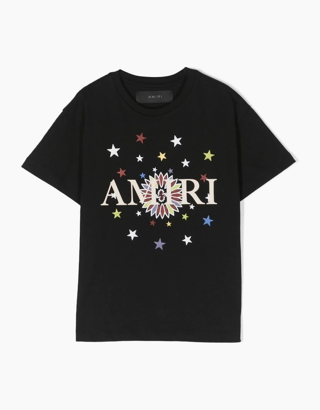 AMIRI KIDS STARS GRAPHIC TEE BLACK - Size: 10Y