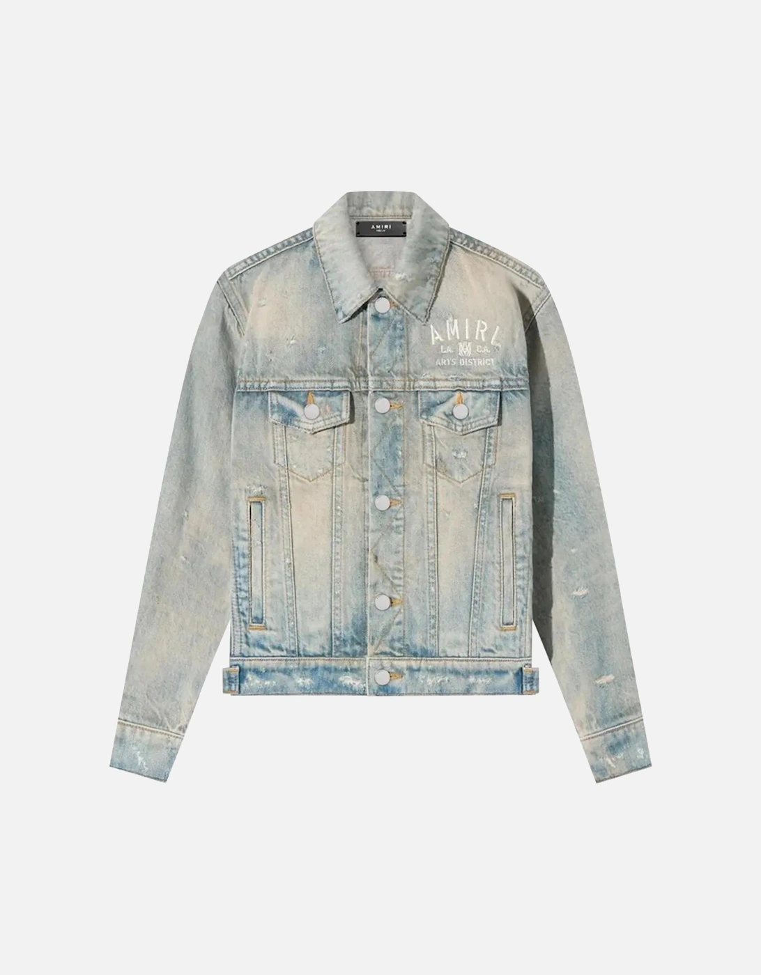 AMIRI KIDS ARTS DISTRICT DENIM JACKET CLAY INDIGO - Blue - Size: 6Y