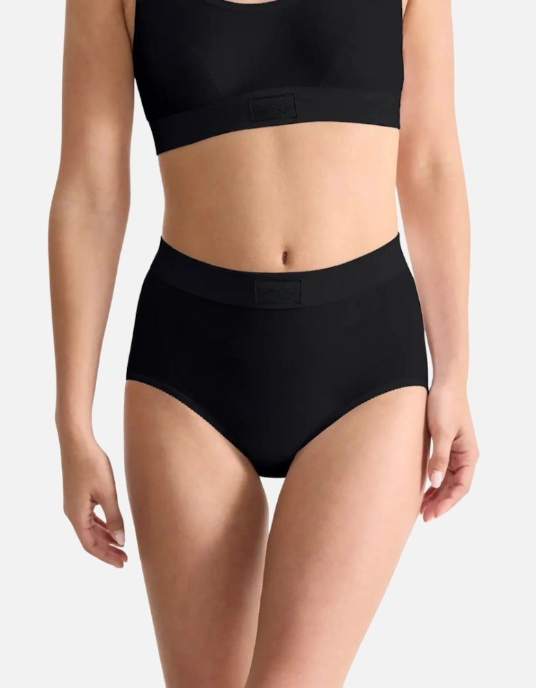 Double Comfort 2-Pack Maxi Briefs, Black