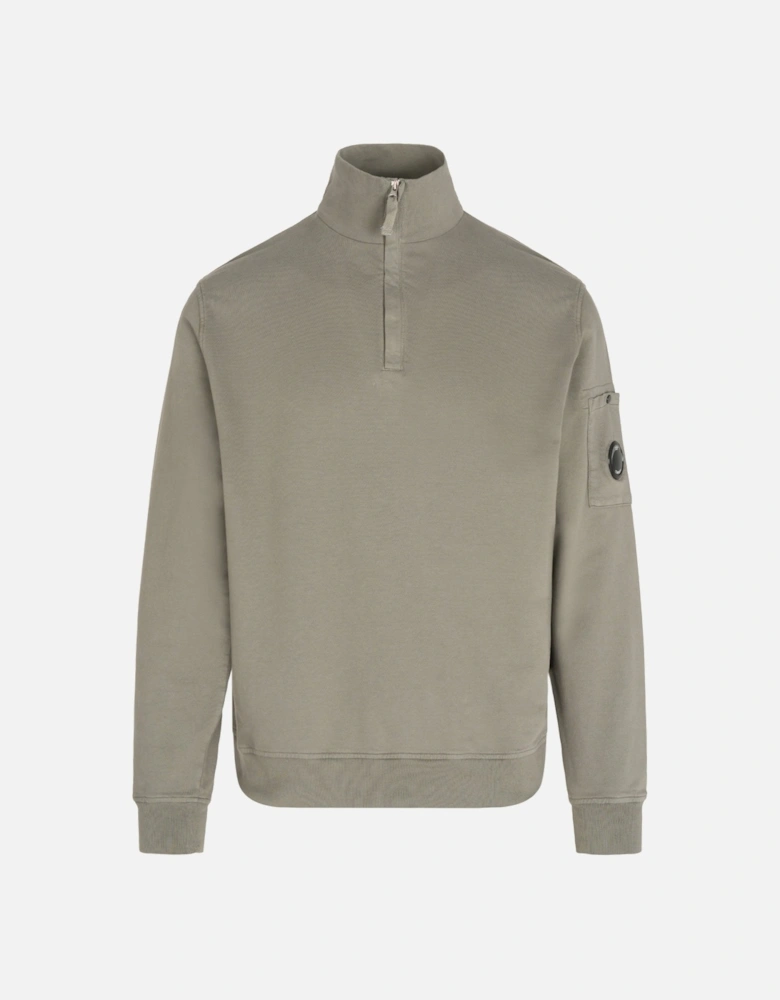Quarter Zip Sweatshirt Grey