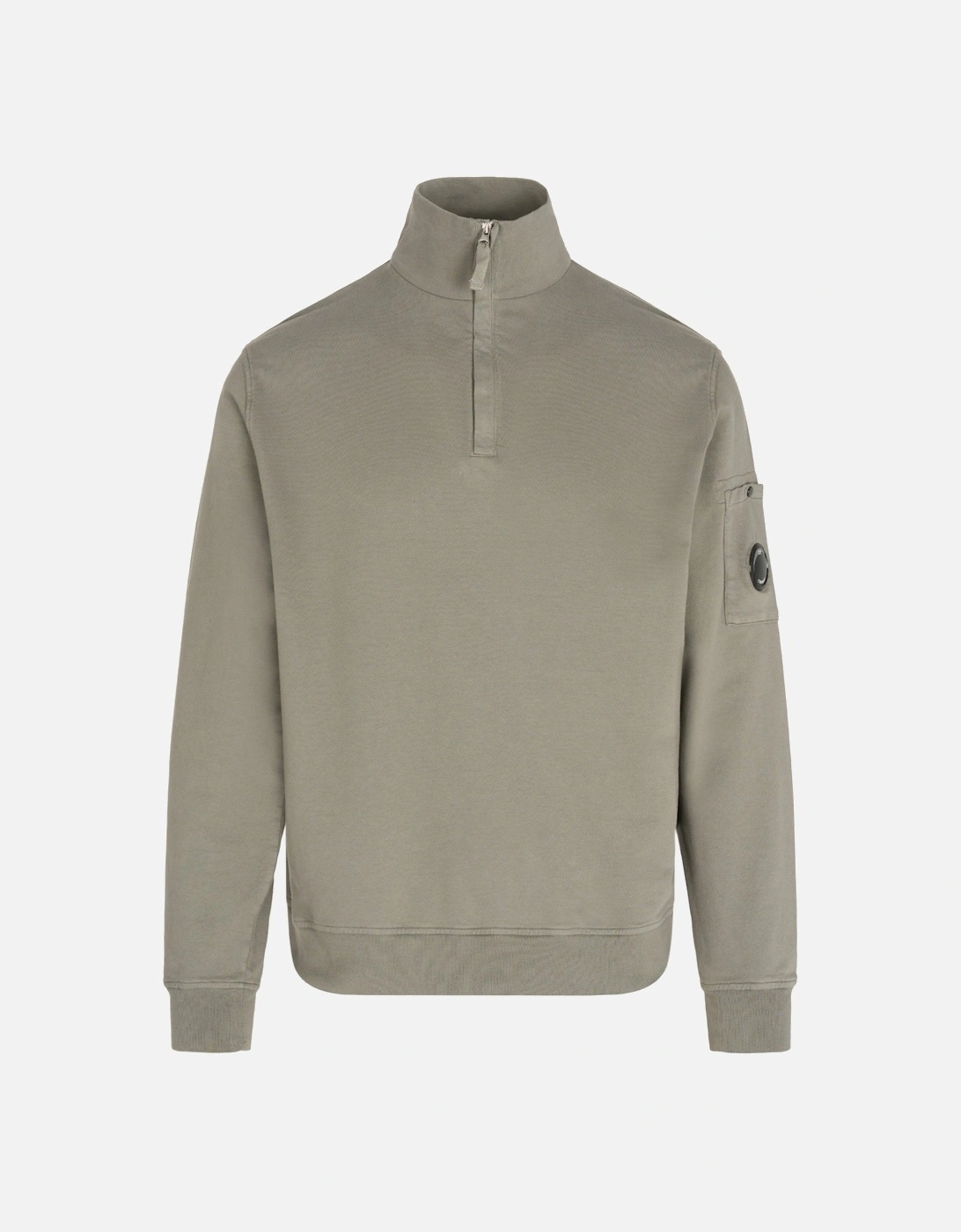 Quarter Zip Sweatshirt Grey, 6 of 5