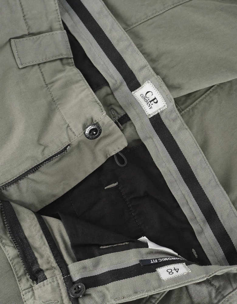 STRETCH	SATIN CARGO PANTS
