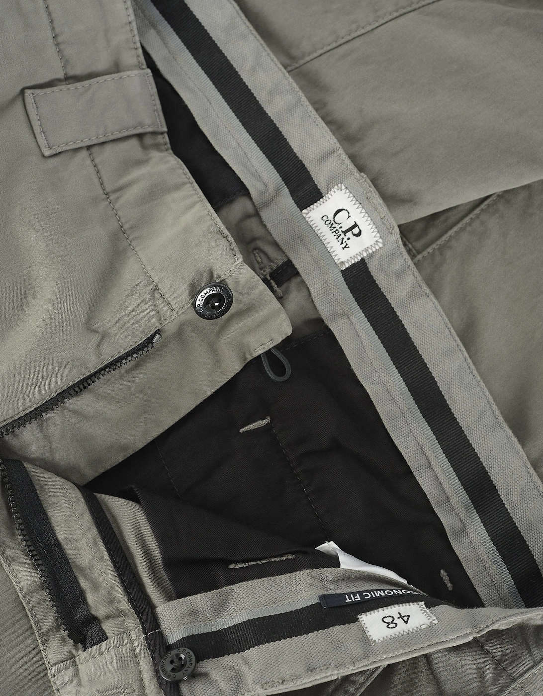 STRETCH	SATIN CARGO PANTS