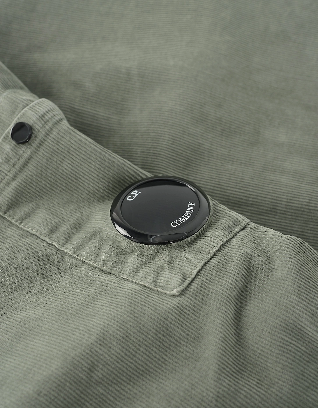 Corduroy Zip Overshirt Green
