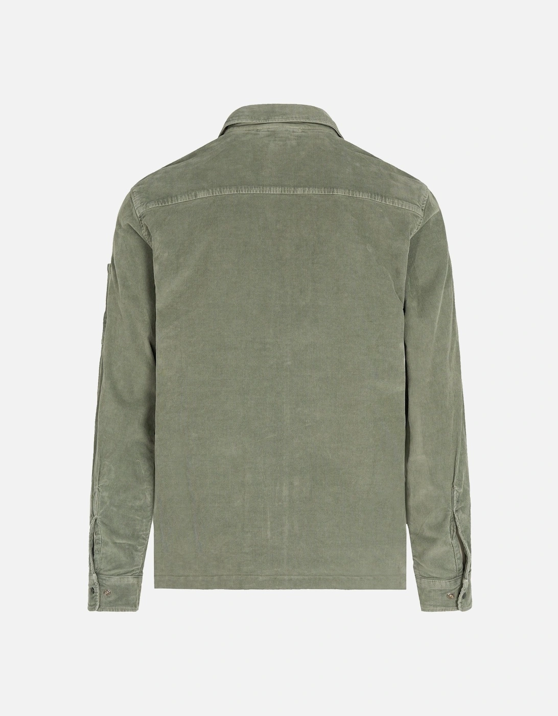 Corduroy Zip Overshirt Green