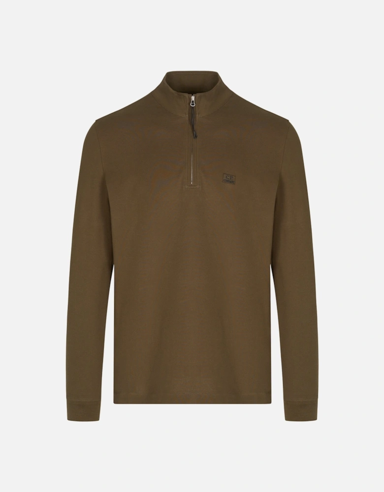 QUARTER ZIP PIQUET POLO