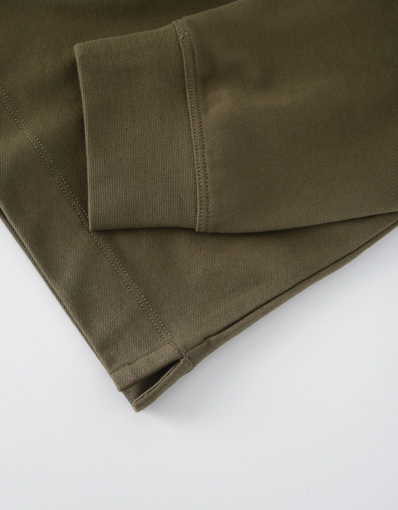 QUARTER ZIP PIQUET POLO