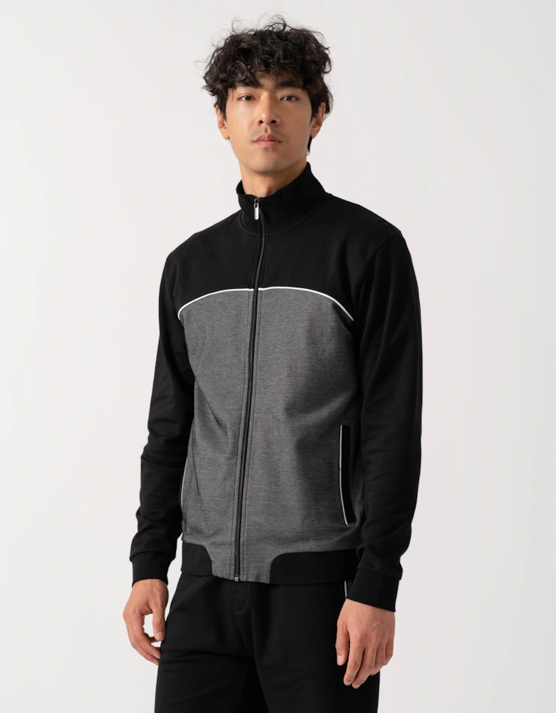 BOSS Orange Mens Loungewear Tracksuit Jacket 50545567 - Black 001
