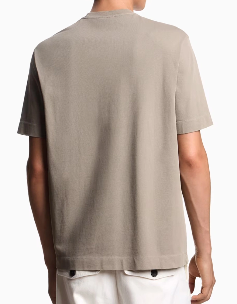 Pocket Detail T-Shirt Beige