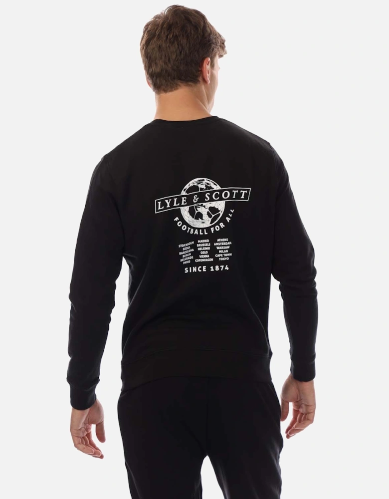 Football World Graphic Crewneck Sweatshirt