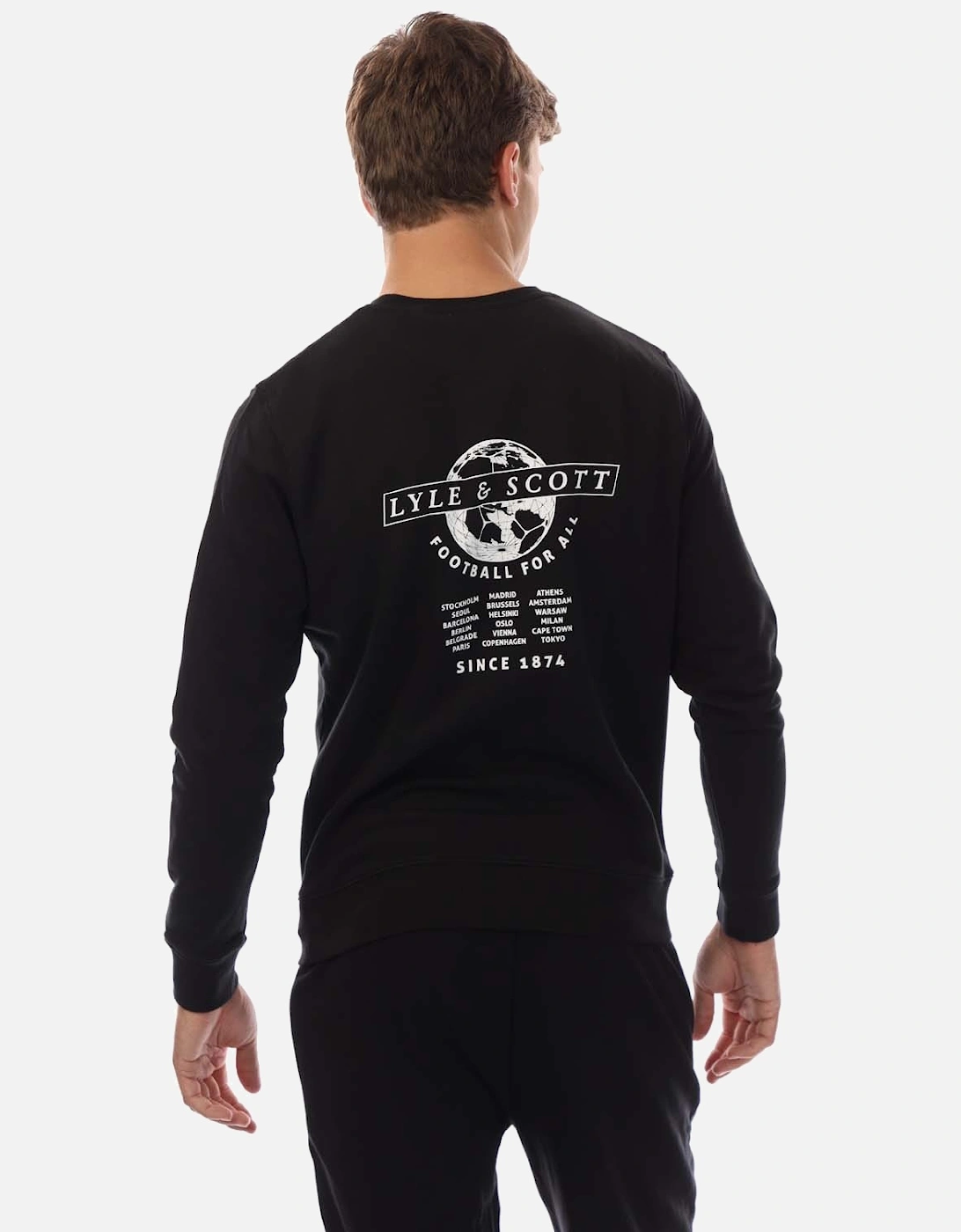 Football World Graphic Crewneck Sweatshirt