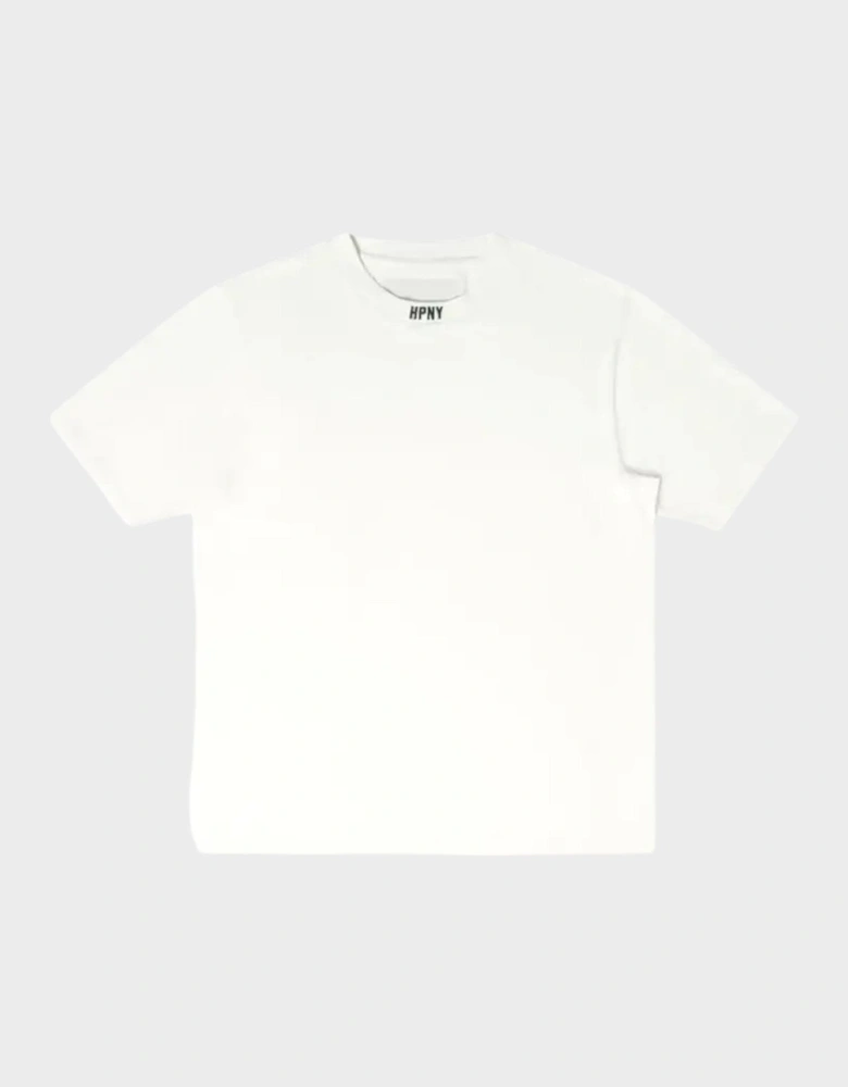 Embroidered Logo Tee White