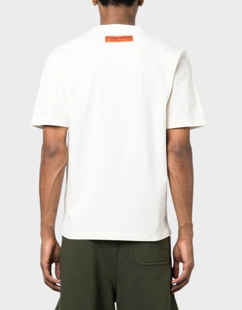 Embroidered Logo Tee White