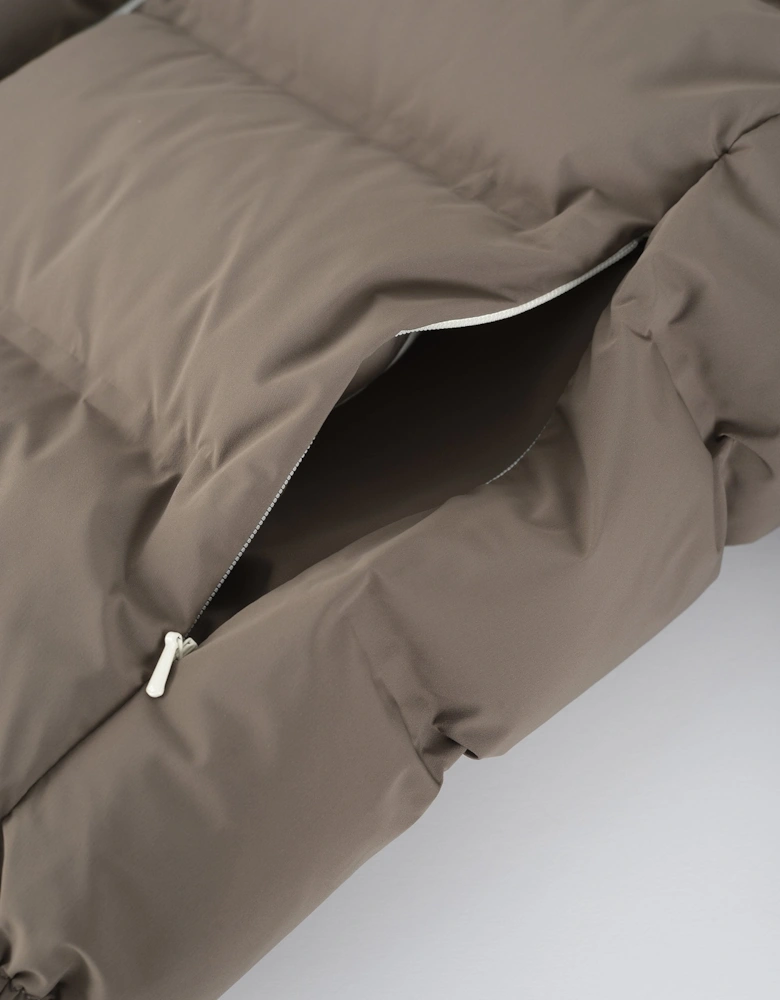 Down Filled Jacket Brown