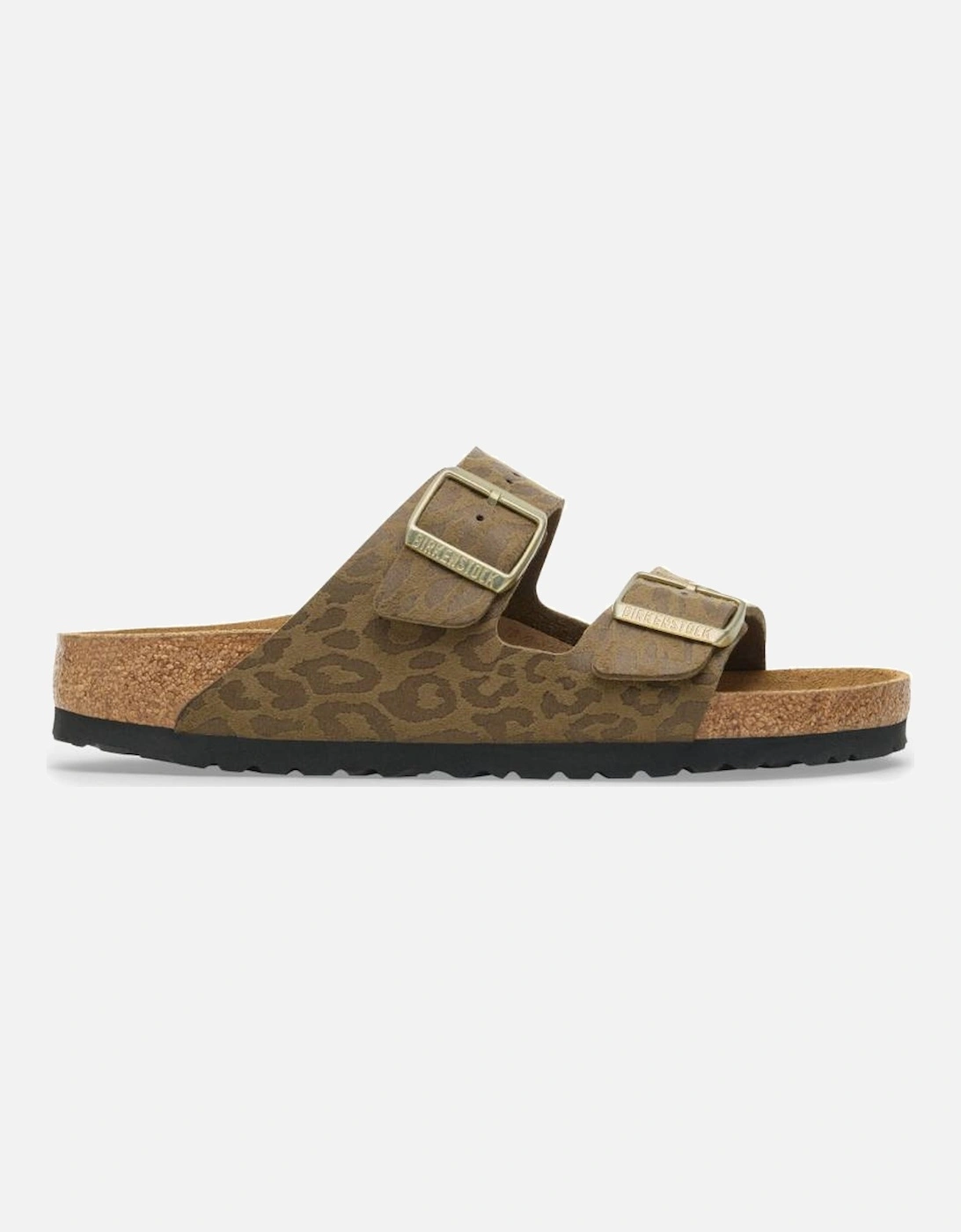 Birkenstock Women's Arizona BS Synthetik Syn Narrow Fit Leo Khaki
