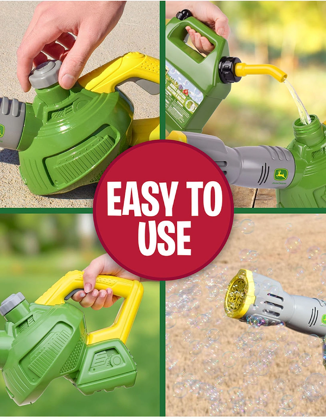 John Deere Bubble Leaf Blower & Refill Can