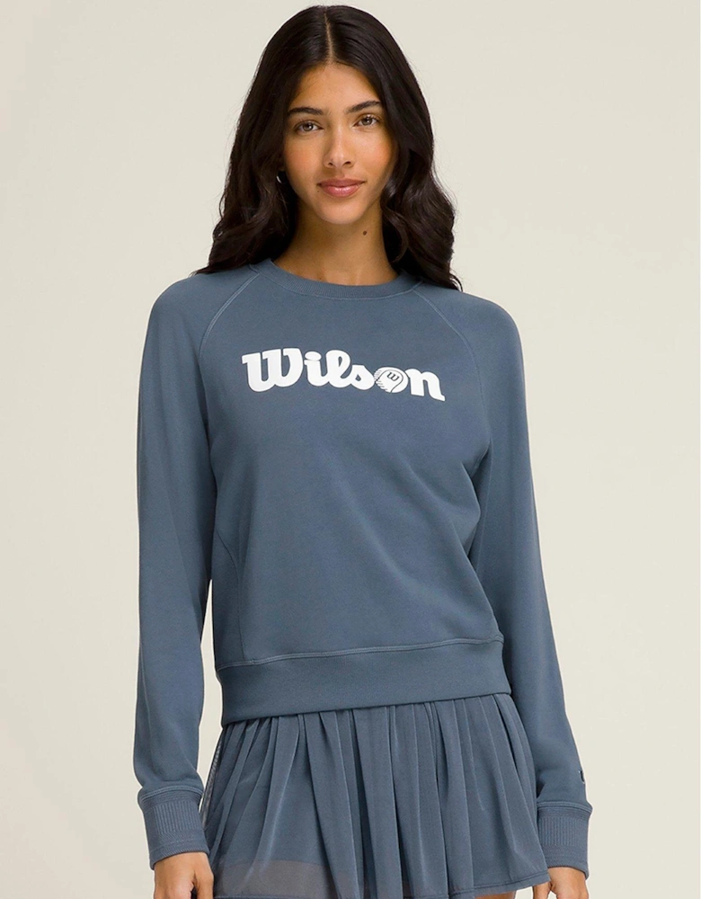 Womens Tennis Sideline Crew - Blue
