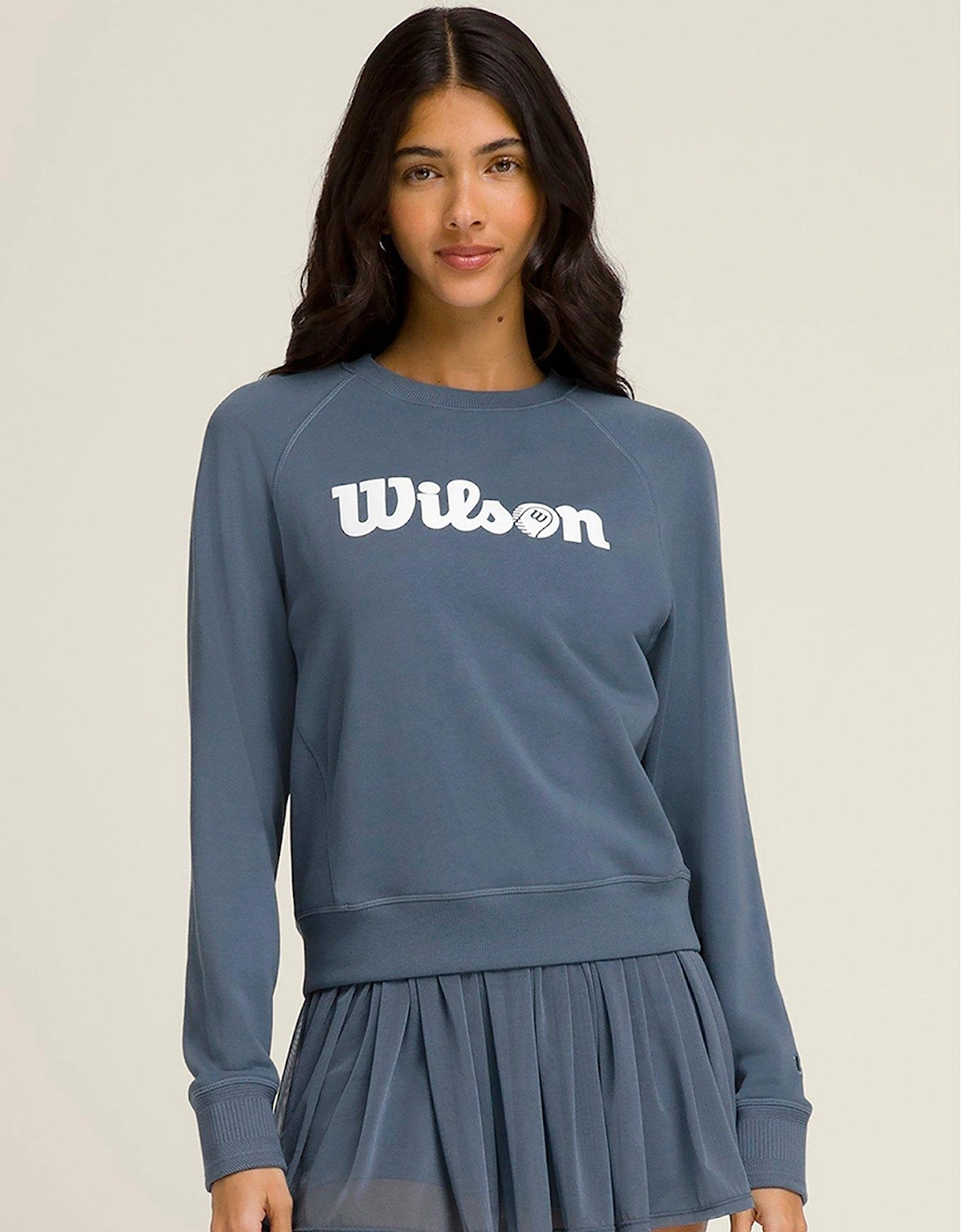 Womens Tennis Sideline Crew - Blue, 2 of 1