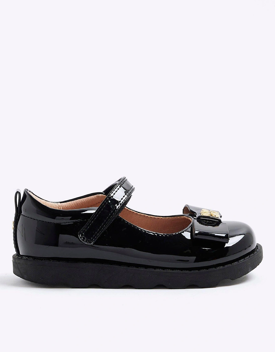 Mini Girls Bow Mary Jane Shoes - Black, 2 of 1