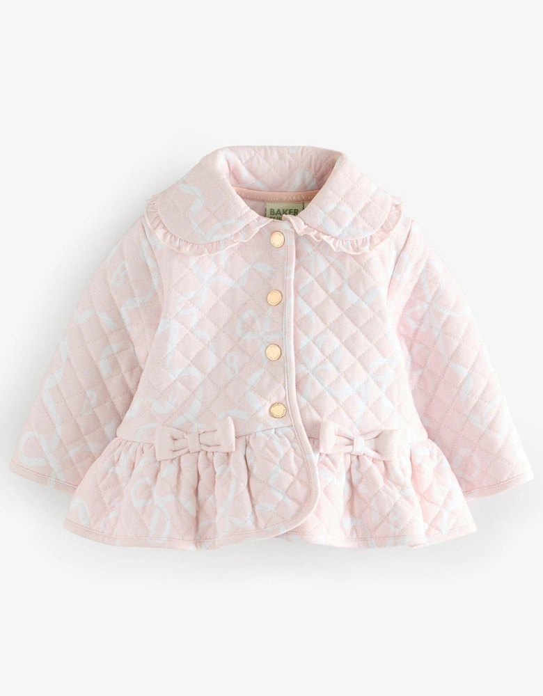 Baby Girls Quilted Jacket - Multi