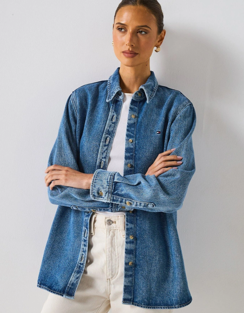 Dnm Lana Reg Shirt - Blue