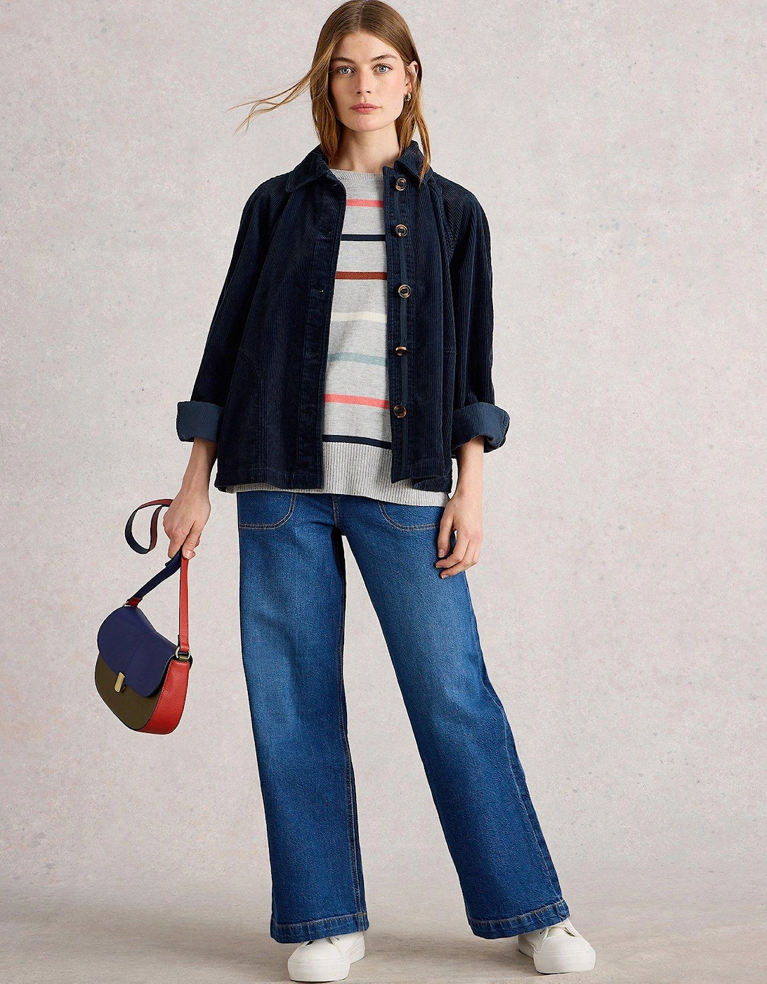Eden Cord Jacket - Navy, 2 of 1