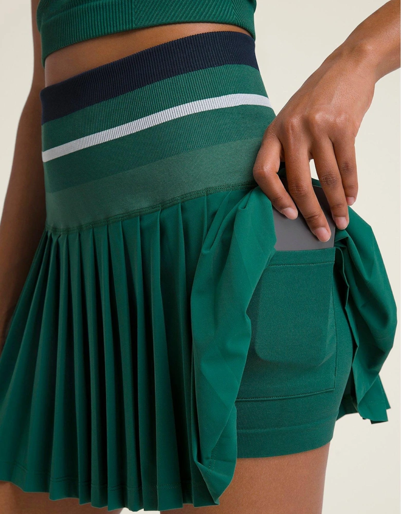Womens Tennis Midtown Tennis Skirt - Green