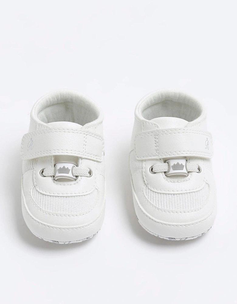 Babys Unisex Strap Trainer - White