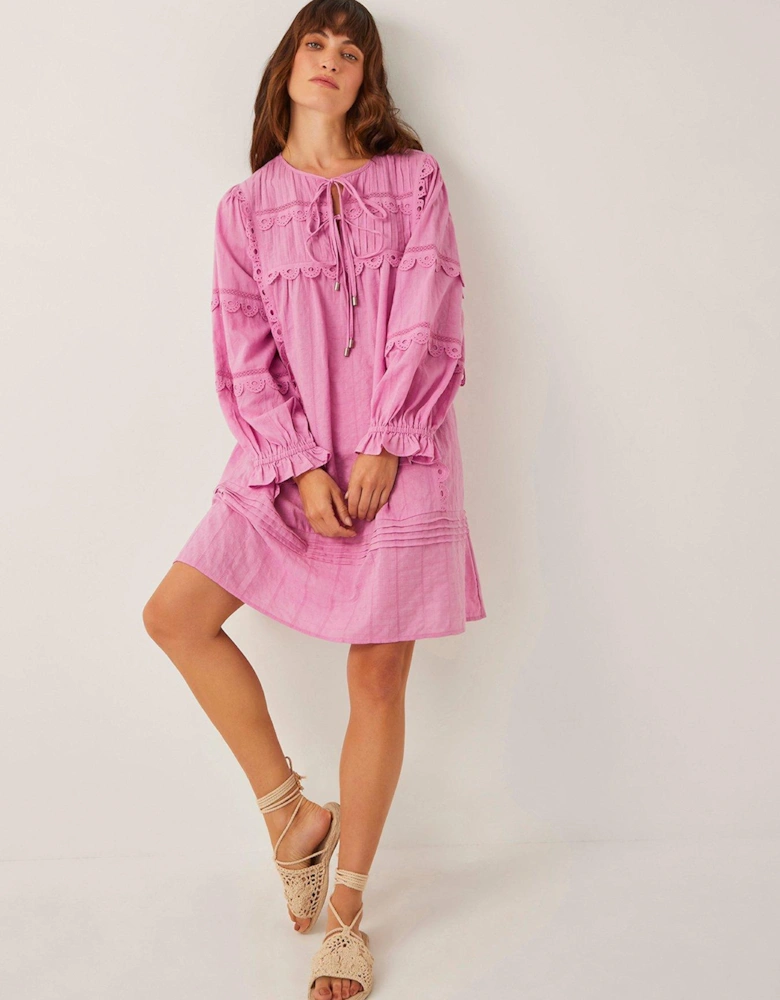 Cosima Short Dress - Lilac - Purple