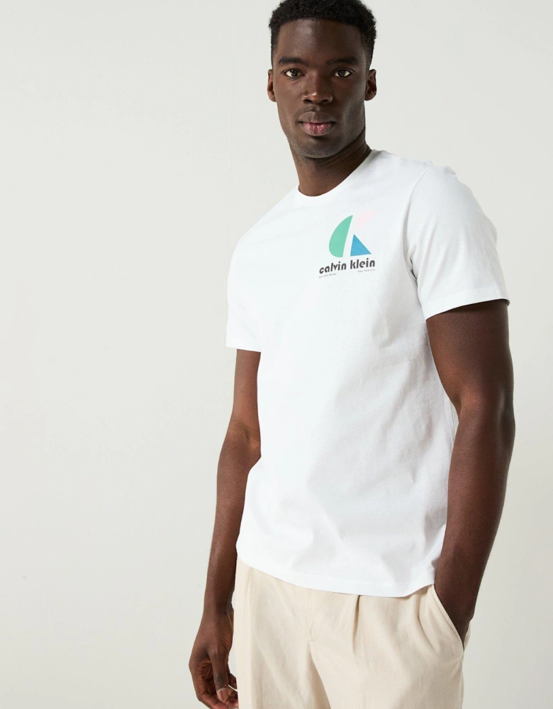 20S Bauhaus Logo Graphic T-Shirt - White