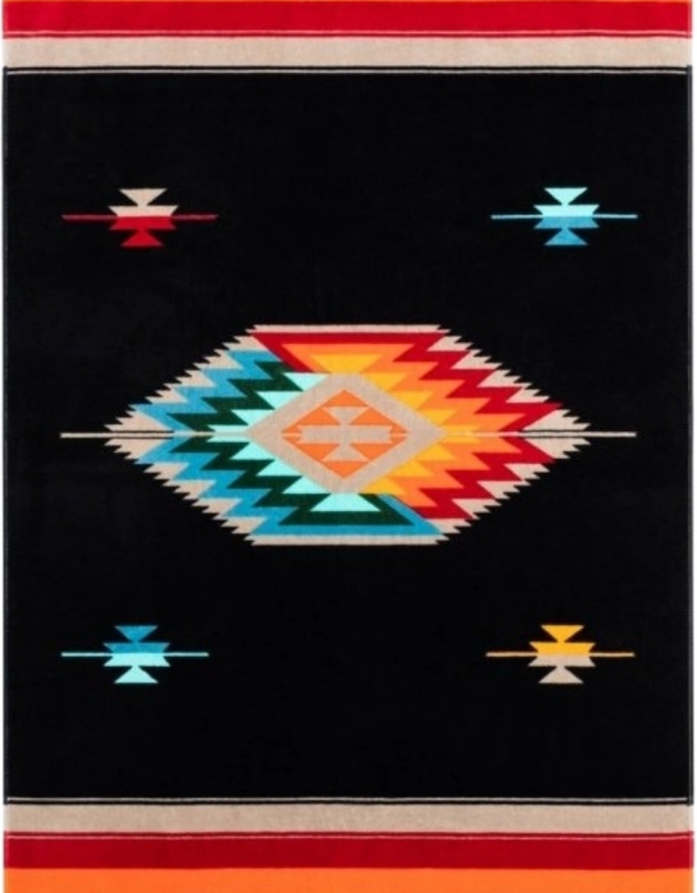 Valen Black Beach Towel - Black