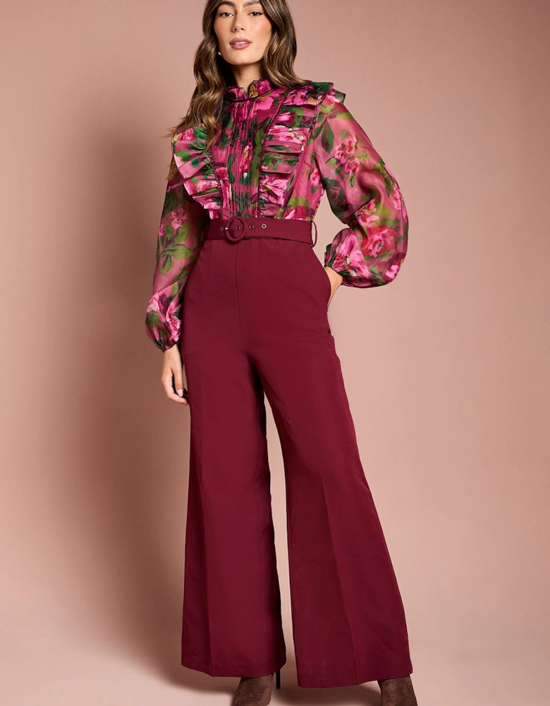 Organza Blouse Jumpsuit
