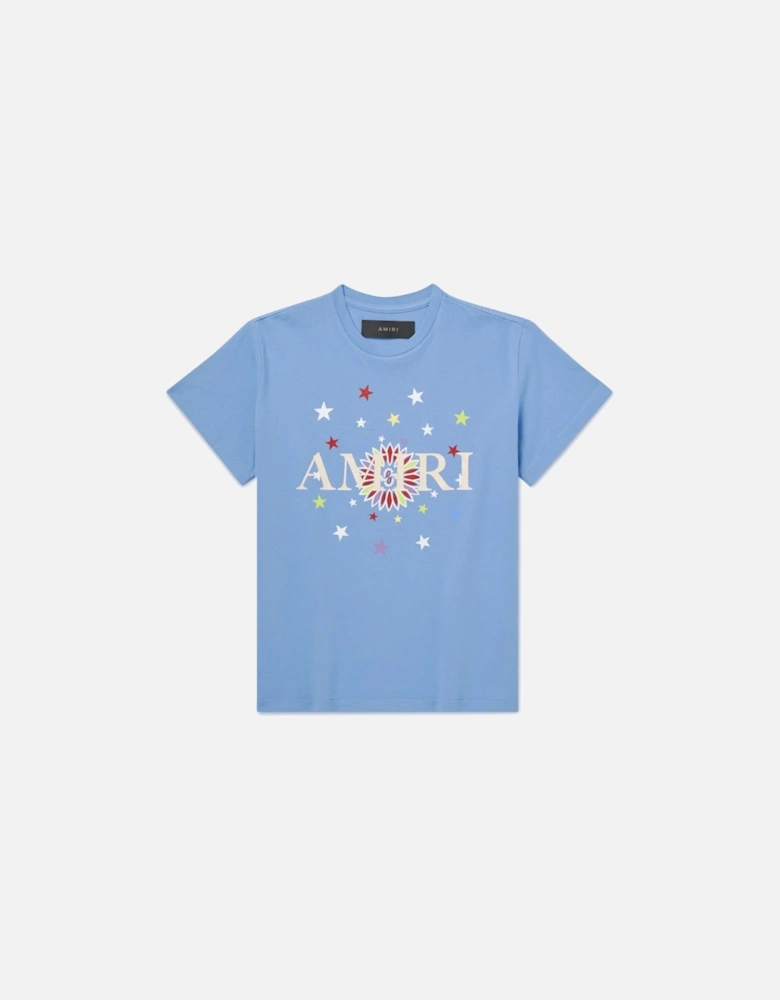 KIDS STARS GRAPHIC TEE BABY BLUE