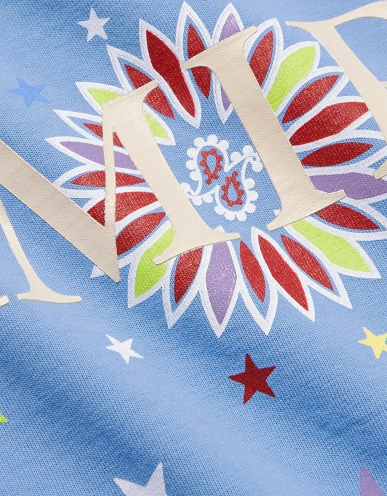 KIDS STARS GRAPHIC TEE BABY BLUE