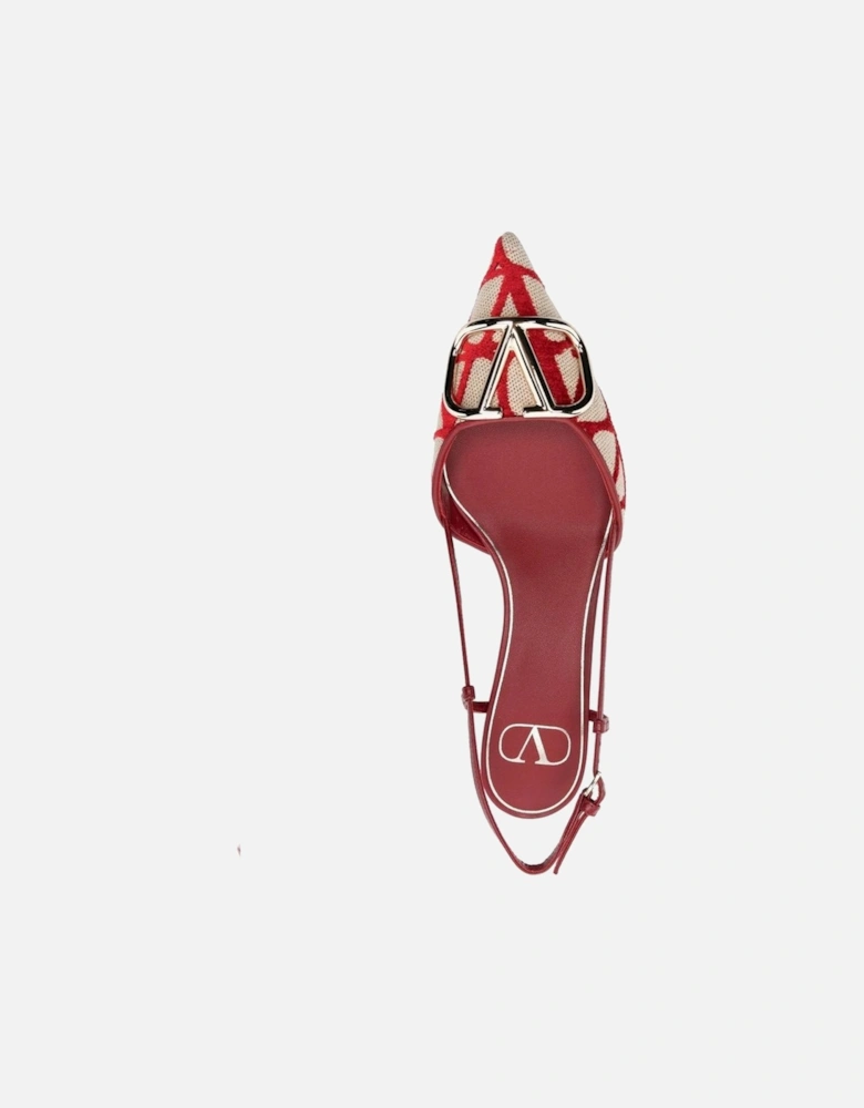Leather Pointed Toe Ankle Strap Heels Women - Red Pumps