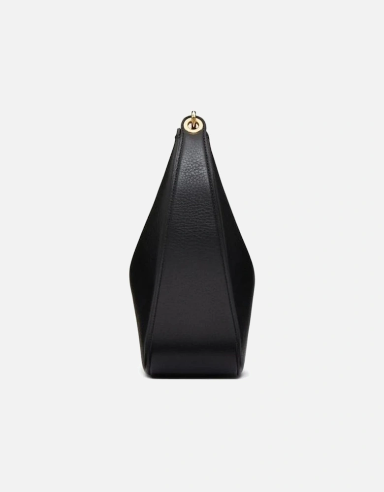 Elegant Shoulder Bag with Chain Detail for Women - Black