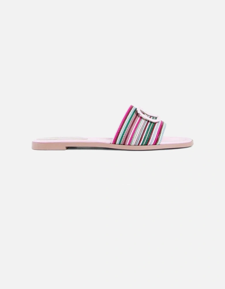 Leather Round Toe Shoes with Branded Insole Women - Multicolor