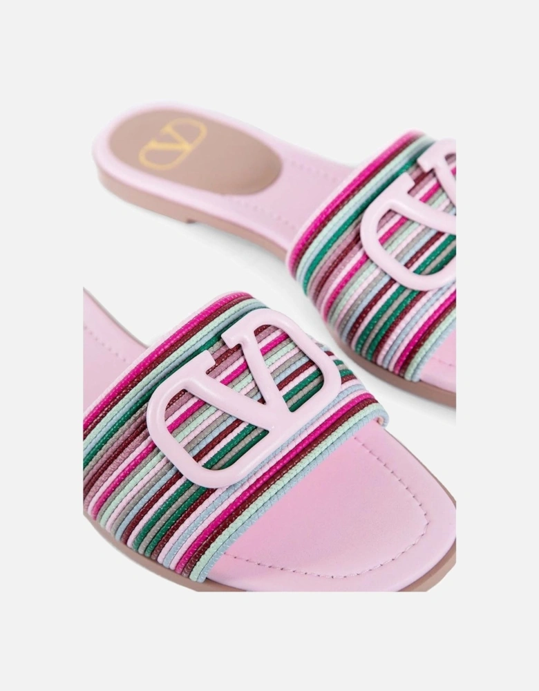 Leather Round Toe Shoes with Branded Insole Women - Multicolor