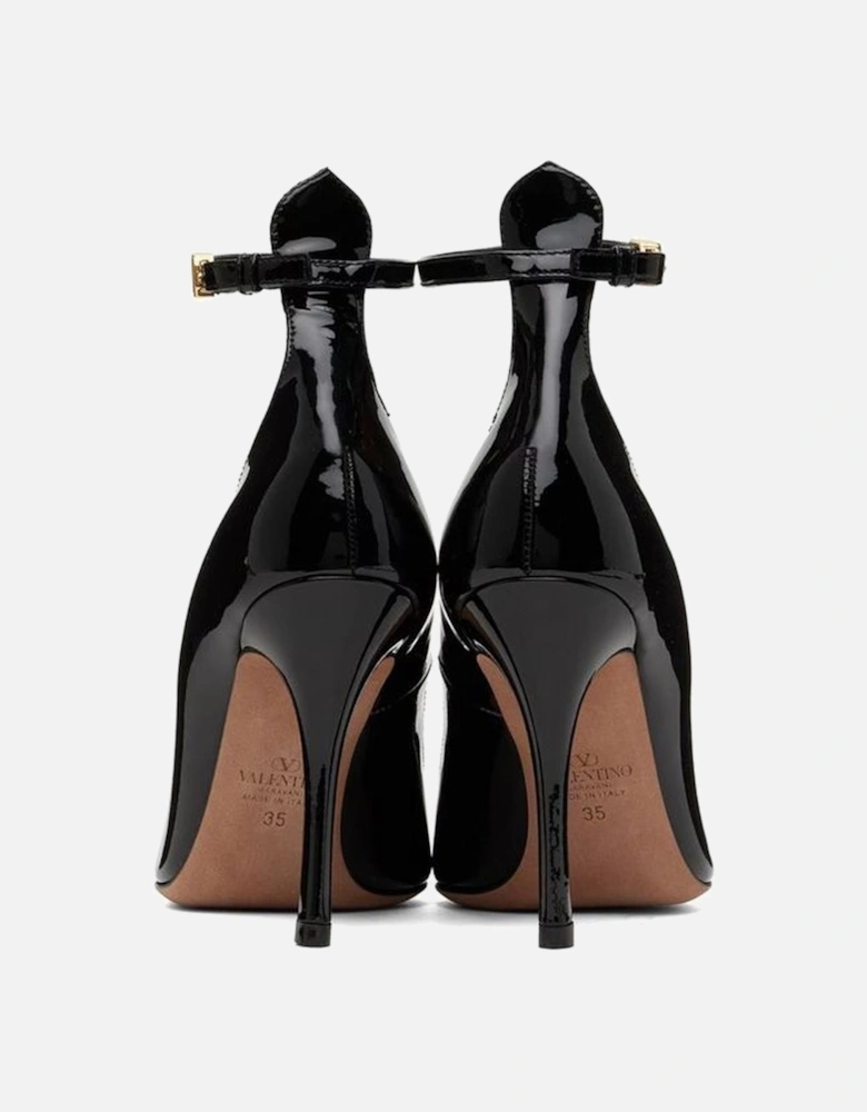 Pointed Toe Patent Leather Heels Women - Black Pumps