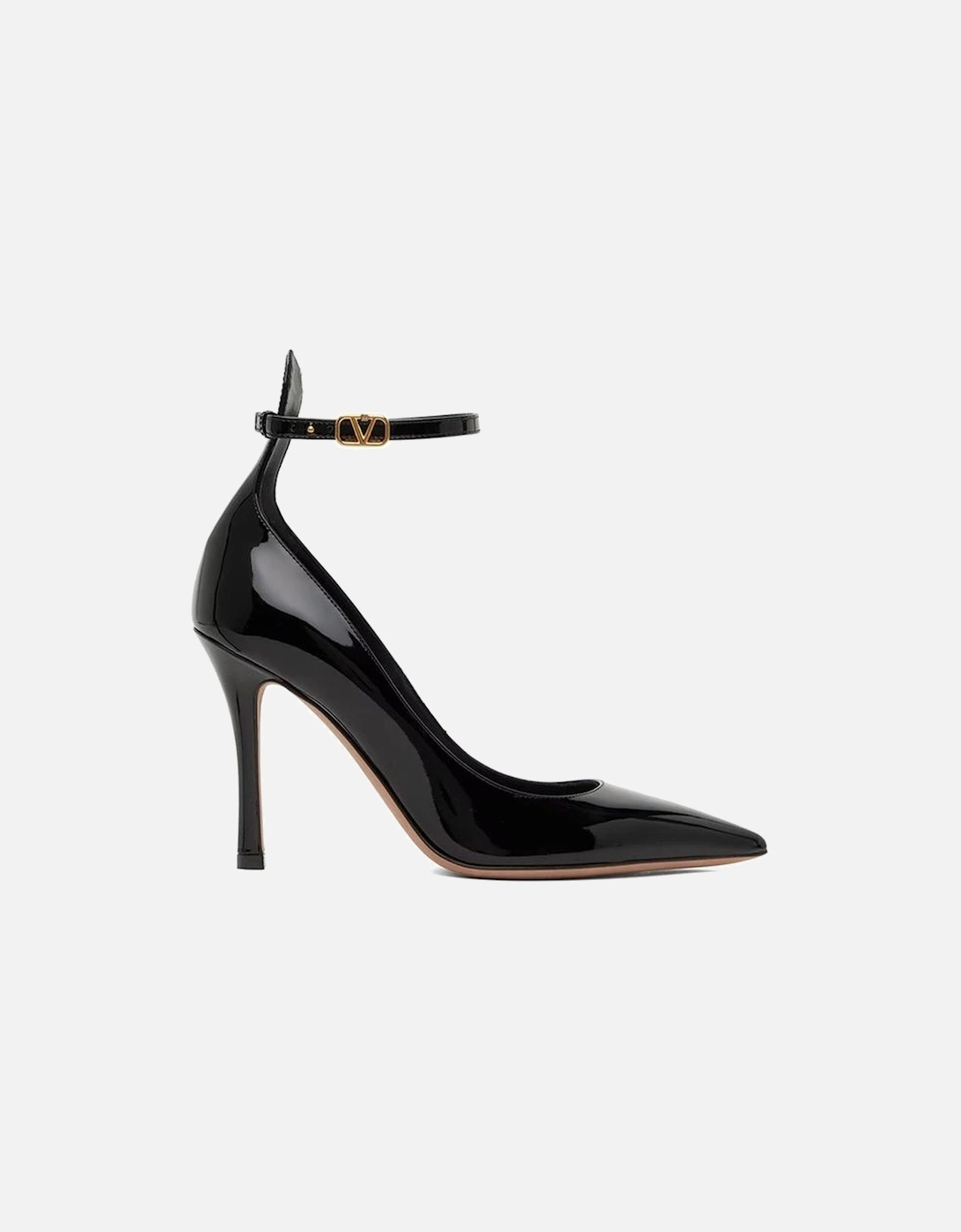 Pointed Toe Patent Leather Heels Women - Black Pumps, 4 of 3