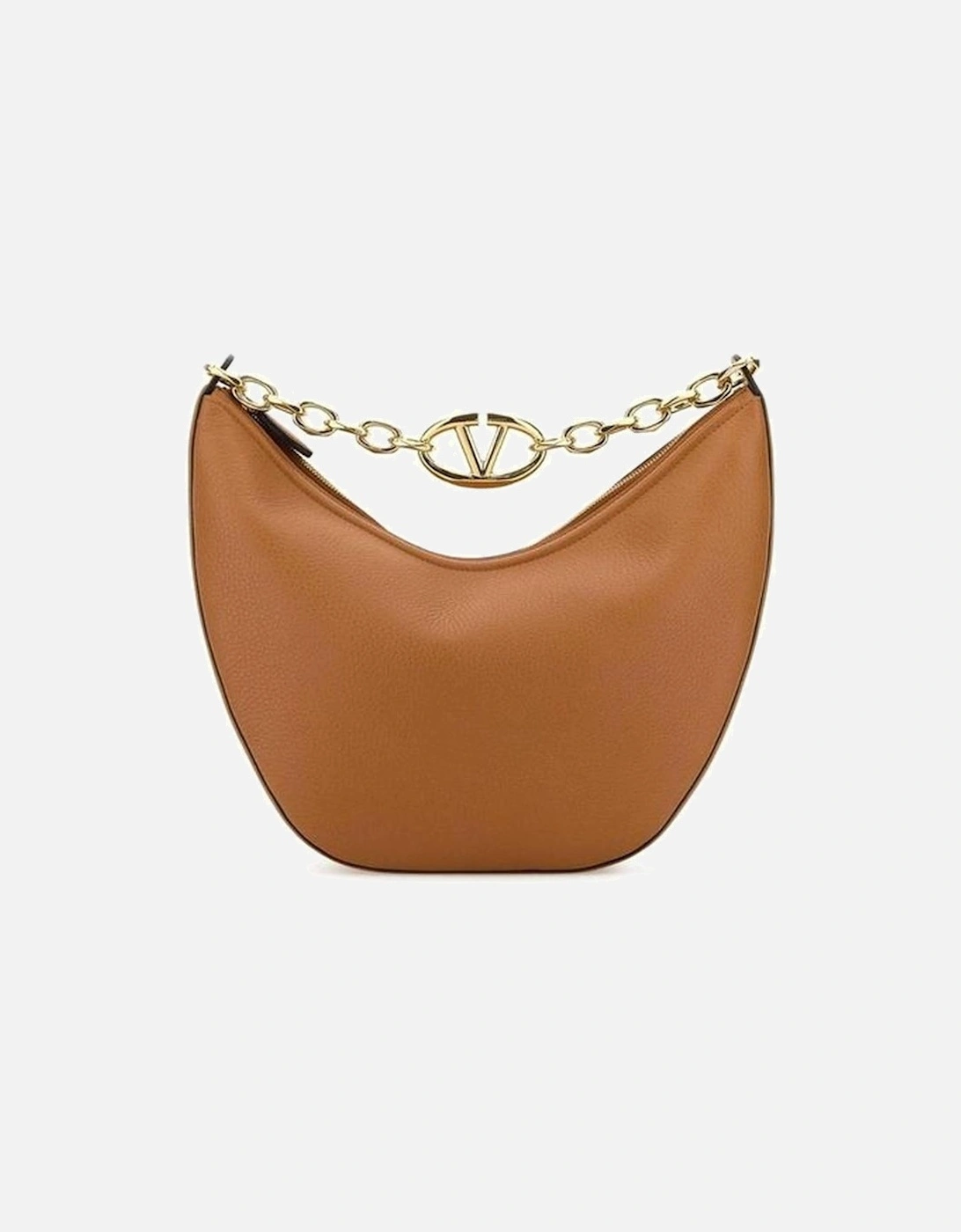 Stylish Leather Hobo Bag with Chain Detail Perfect for Everyday Women, 5 of 4